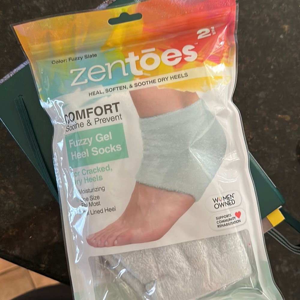 Zentoes Fuzzy Gel Heel Socks - NEW in package